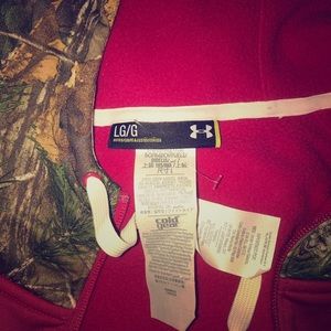 UnderArmour Zip up Pink and Camo Hoodie